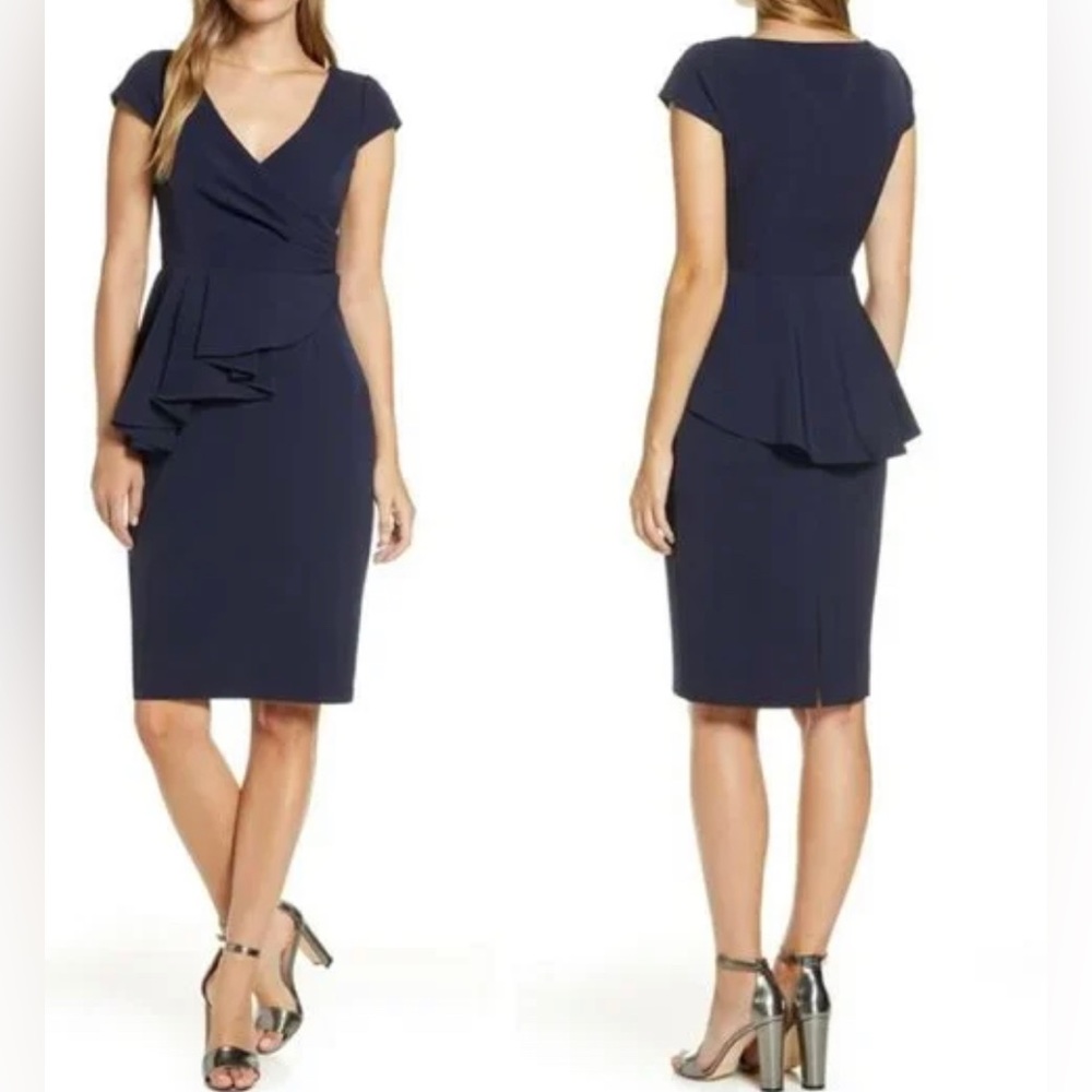 Eliza j navy dress size 6 new with tags